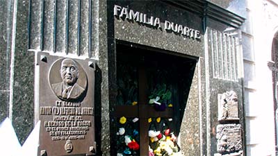 Buenos Aires, Recoleta, le caveau d'Eva Peron