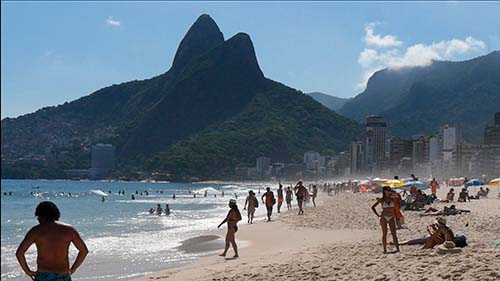 Rio, la plage d'Ipanema