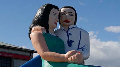 Puerto Montt, Couple d'amoureux face à la mer