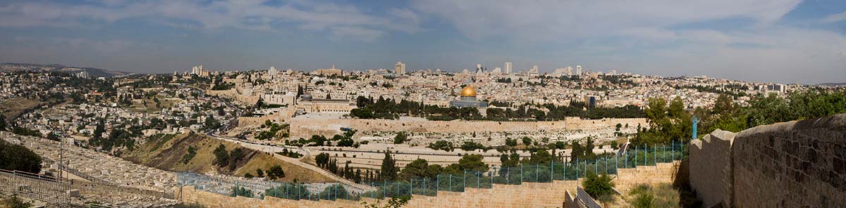Jérusalem, vue du Mont des Oliviers