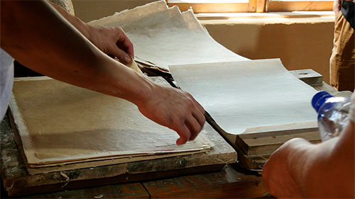 Samarcande, Fabrique du papier