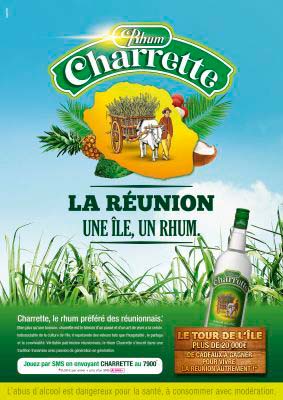 Affiche rhum Charette