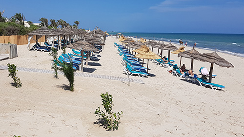 Plage privée de l'hôtel